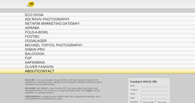 HOLD ME graphics Website Screenshot