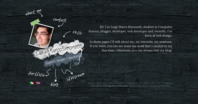 Luigi Marco Simonetti Website Screenshot