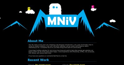 Vince Gonzalez Website Screenshot