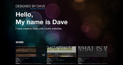 Designed By Dave Website Screenshot