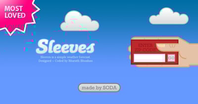 Sleeves Website Screenshot