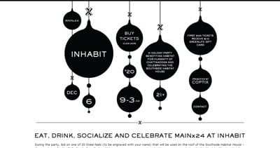 INHABIT Chattanooga Website Screenshot