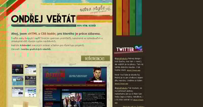Ondřej Veřtát Website Screenshot