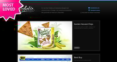 Dan Tobolic Website Screenshot