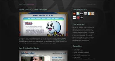 Jake Mize Website Screenshot