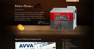 Pieter-Pleun Korevaar Website Screenshot
