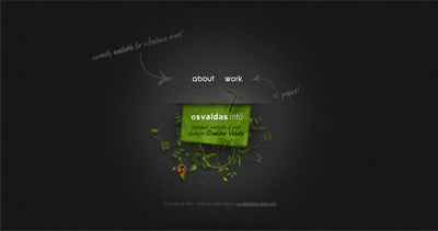 Osvaldas Valutis Website Screenshot