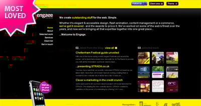 Engage Interactive Website Screenshot