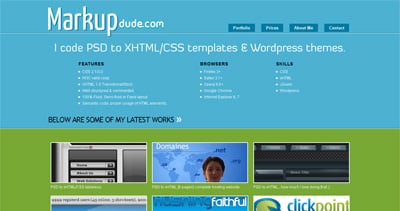 Markup Dude Website Screenshot