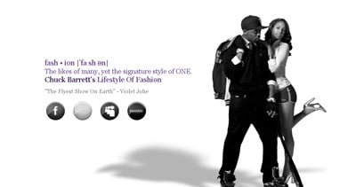 Chuck Barrett Website Screenshot