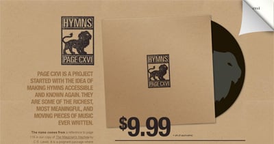 Page CXVI Website Screenshot