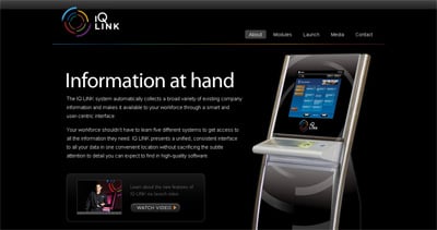 IQ Link Website Screenshot