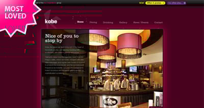 Kobe Website Screenshot