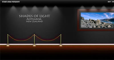 Richard Arran Photography Website Screenshot