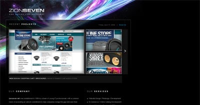 Zion Seven Website Screenshot