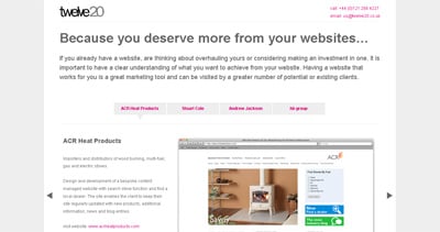 Twelve20 Website Screenshot