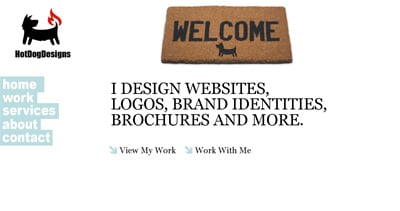 HotDogDesigns Website Screenshot