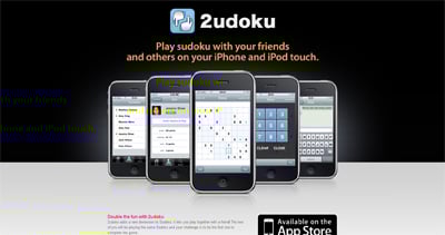 2udoku Website Screenshot