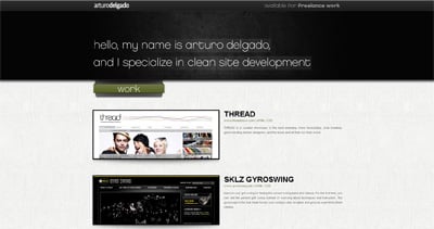 Arturo Delgado Website Screenshot