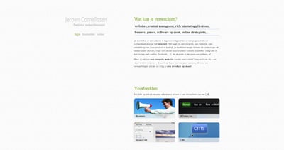 Jeroen Cornelissen Website Screenshot
