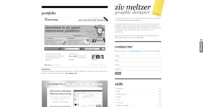 ziv meltzer Website Screenshot