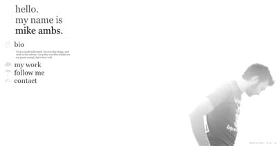 Mike Ambs Website Screenshot