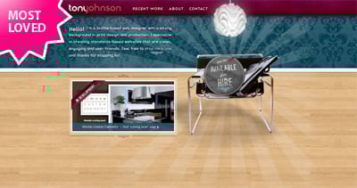 Tony Johnson Website Screenshot