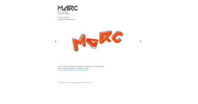 Marc Smiddy Website Screenshot