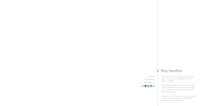 Riley Hamilton Website Screenshot