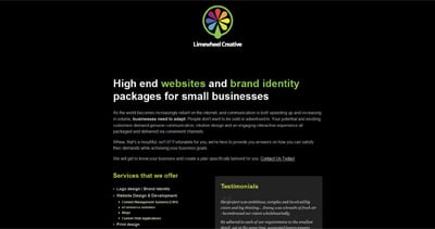 Limewheel Creative Website Screenshot