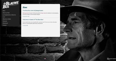De Blauwe Bus Website Screenshot