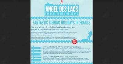Angel des Lacs Website Screenshot