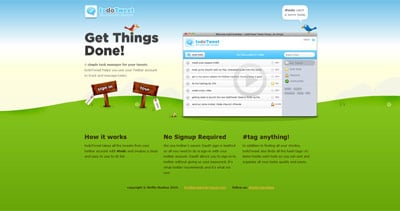 todoTweet Website Screenshot