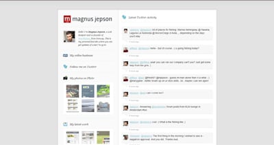 Magnus Jepson Website Screenshot