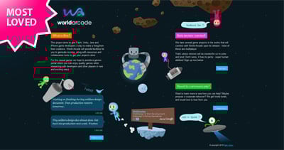 World Arcade Website Screenshot