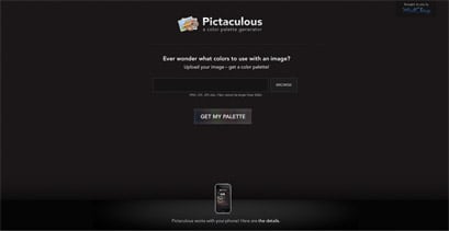 Pictaculous Website Screenshot