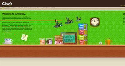 Clive’s Pies Website Screenshot