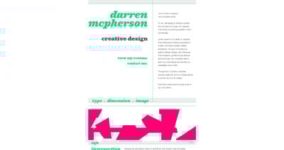 Darren McPherson Website Screenshot