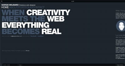 Giorgio Molinaro Website Screenshot
