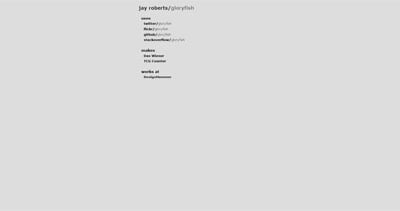 Jay Roberts Website Screenshot