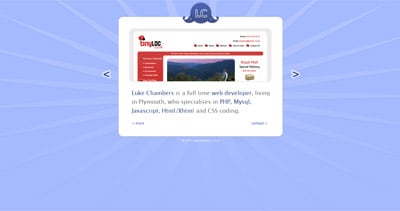 Luke Chambers Website Screenshot