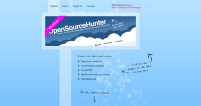 Mark Dijkstra Website Screenshot