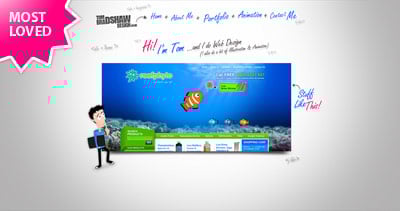 Tom Bradshaw Website Screenshot