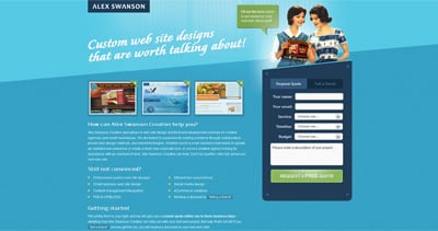 Alex Swanson Website Screenshot