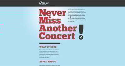 Flyer Website Screenshot