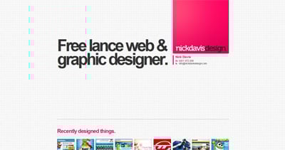 Nick Davis Website Screenshot