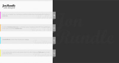 Jon Rundle Website Screenshot