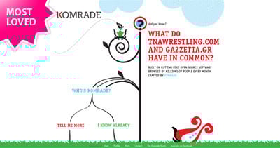 Komrade Website Screenshot