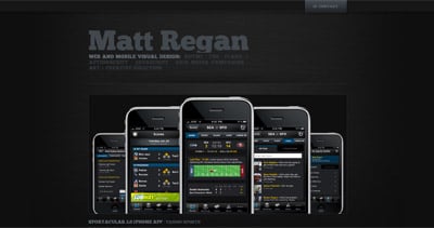 Matt Regan Website Screenshot