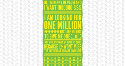 I Want One Million Dollar Website Screenshot